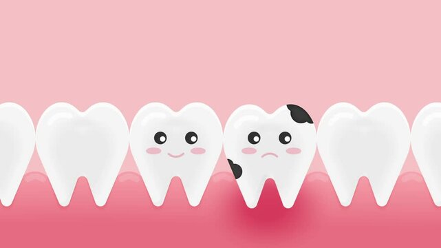good tooth and decay tooth animated