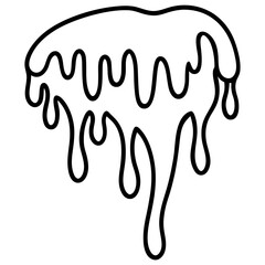 Violet Melt line art vector 