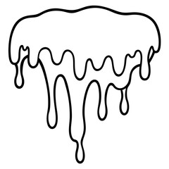 Violet Melt line art vector 