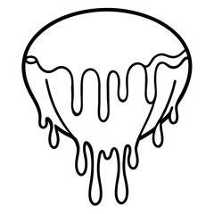 Violet Melt line art vector 