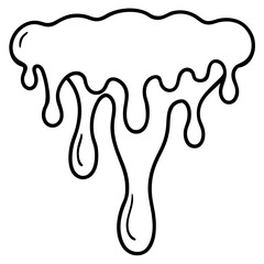 Violet Melt line art vector 