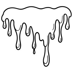 Violet Melt line art vector 