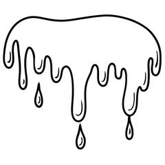 Violet Melt line art vector 