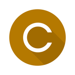 copyright icon vector,copyright symbol