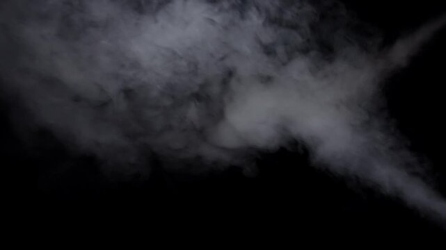 Abstract Smoke Swirls on a Dark Background