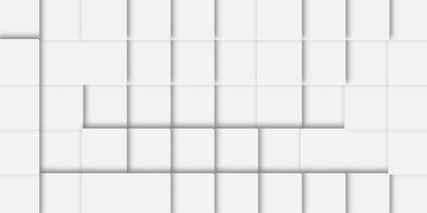 White and grey geometric texture. Abstract modern square background. vector illustration	