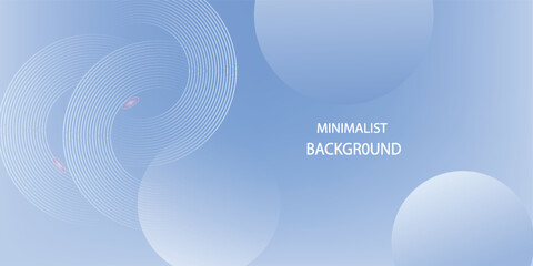 Abstract blue modern background with circle elements. Digital technology concept.