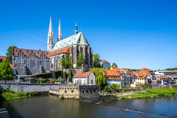 Blick über Altstadt, Görlitz, Sachsen, Deutschland 