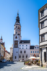 Blick über Untermarkt, Görlitz, Sachsen, Deutschland 