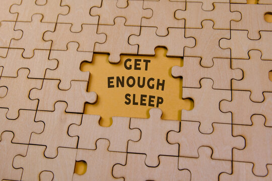 Mindfulness reminder to get enough sleep for wellness - Powered by Adobe