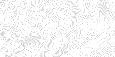 Topographic map background geographic line map with elevation assignments. Modern design with White background with topographic wavy pattern design