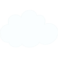 Clouds on transparent background.