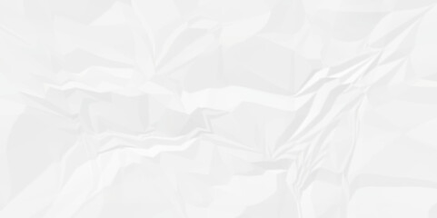 White abstract crumple obsolete billboard rumple. wrinkle ripped creased white crumple aged closeup craft document grunge recycling paper background.	
