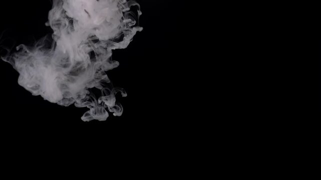 Abstract Smoke Swirls on a Dark Background