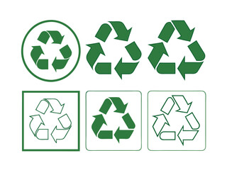 Obraz premium Recycle Symbol Variations