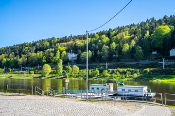 Bad Schandau an der Elbe, Sachsen, Deutschland 