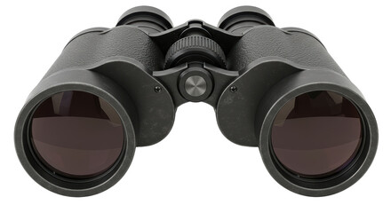 Isolated Black Binoculars for Observation