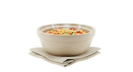 Isolated Bowl of Hot Alphabet Soup
