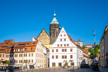 Altstadt, Markt, Pirna, Sachsen, Deutschland 