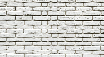 Obraz premium Detailed white brick wall showcasing texture and pattern for architecture backgrounds
