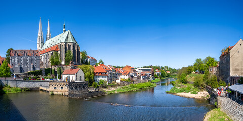 Blick über Altstadt, Görlitz, Sachsen, Deutschland 
