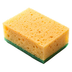 Kitchen sponge isolated on transparent background