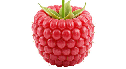 Isolated Fresh and Juicy Raspberry Bursting with Flavor