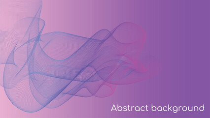 Abstract Gradient Background with Flowing Lines