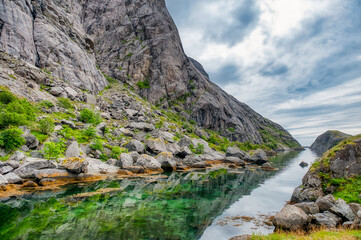 Ramberg is the administrative center of Flakstad Municipality in Nordland County, Norway. The village is located on the island of Flakstadøya in the Lofoten archipelago..