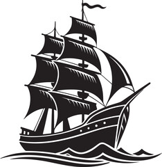 sailing ship silhouette