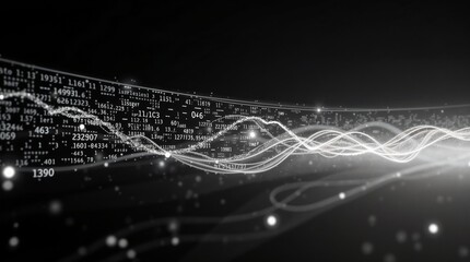 abstract futuristic data computer technology business background