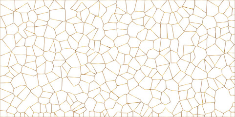 Obraz premium Abstract golden hexagon graphic ornament. arabian Stylish Seamless pattern on white background. Creative design. Design for book, notebook and calendar covers. high quality textile design, vector . 