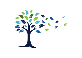  natural an authentic tree logo design