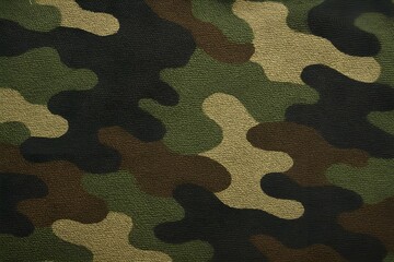 Camouflage Textile Close-Up
