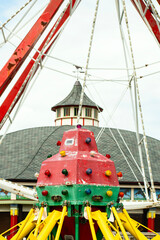  An Abandoned Amusement Park Ride in front of a Gazebo