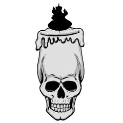 Candle skull