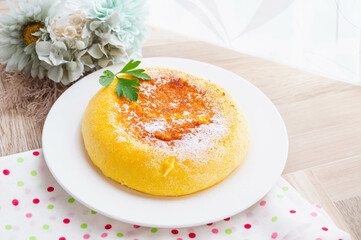 炊飯器で作ったヨーグルトケーキ