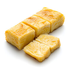 Tamagoyaki – Traditional Japanese Rolled Omelette, Sliced and Ready to Serve