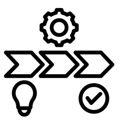 Value Chain  Icon Element For Design	