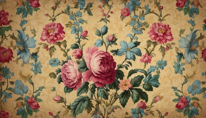 vintage background with flowers