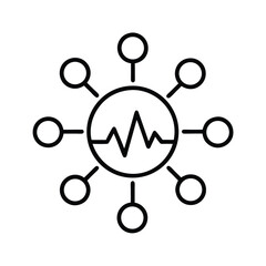 AI Pulse Glowing Around Group Symbol