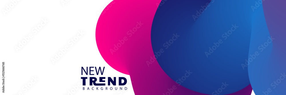 Fototapete gradient background pink purple waves 3d rendering abstract lines soft lighting futuristic, 4k landi