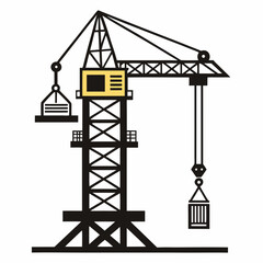 construction crane silhouette