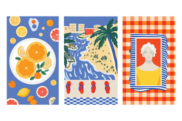 summer--italy--amalfi--vector-illustration-of-lemo.eps