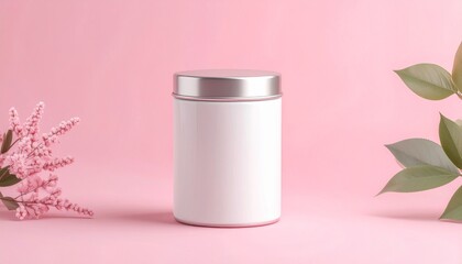 Loose Leaf Tea Tin Mockup – Elegant Metallic Packaging