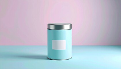 Loose Leaf Tea Tin Mockup – Elegant Metallic Packaging