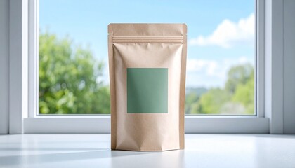 Organic Tea Pouch Packaging Mockup – Eco-Friendly Design