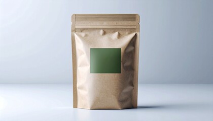 Organic Tea Pouch Packaging Mockup – Eco-Friendly Design