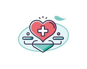 Obraz premium Flat Vector Outline Icons – Medical and Dental Care SymbolsHealthcare and Stomatology Editable Stroke Icon Collection