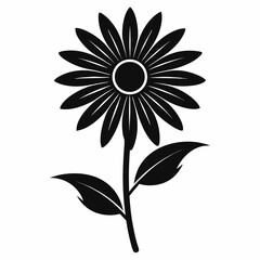 Black-eyed Susan Silhouette Vector